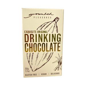 Grounded Pleasures Exquisite Original Drinking Chocolate Mini 50g box white background