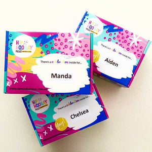 Colourful Hip Hooray Mail  Gift Boxes to send to loved ones in the post