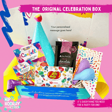 Load image into Gallery viewer, Party for one Birthday celebration gift box or gift hamper
