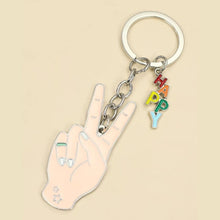 Load image into Gallery viewer, Peace &amp; Happiness Keyring
