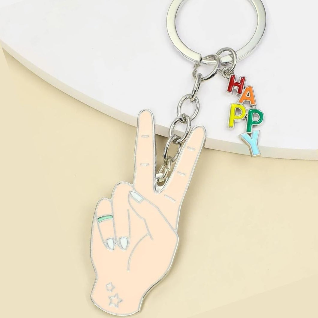 Peace & Happiness Keyring