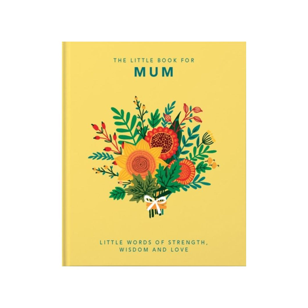 Little yellow book with illustrated floral bouquet on the cover
