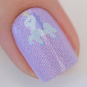 Personail Nail Wraps in Unicorn. Unicorn nail