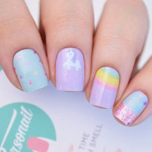 Load image into Gallery viewer, Personail Nail Wraps in Unicorn
